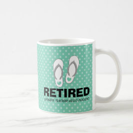 De Café Adeus caneca engraçada da aposentadoria da pensão