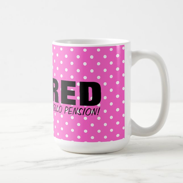 De Café Adeus pensão da tensão olá!! Caneca cor-de-rosa da (Direita)