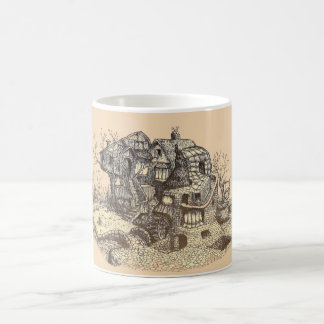 De Café Adicionando sobre - a caneca