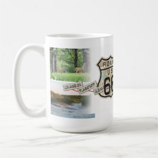 De Café adicione sua caneca da rota 66 das fotos