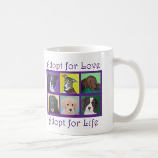 De Café Adote para o amor, adote para a caneca da vida