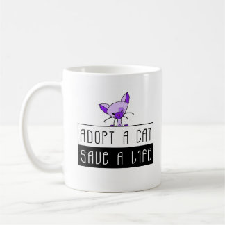 De Café Adote umas economias do gato uma caneca da vida