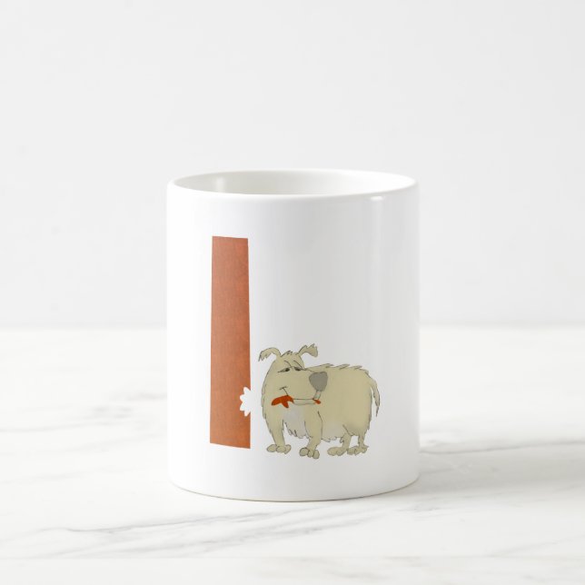 De Café Alfabeto L caneca do cão (Centro)
