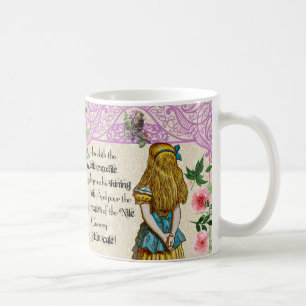 De Café Alice na caneca das citações dobro do país das