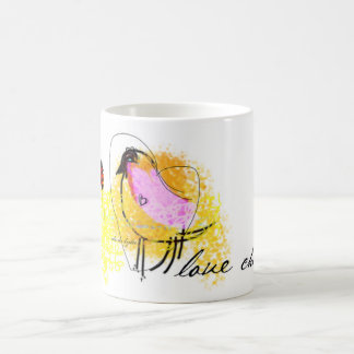 De Café "Ame a caneca branca do clássico 11oz do pintinho"