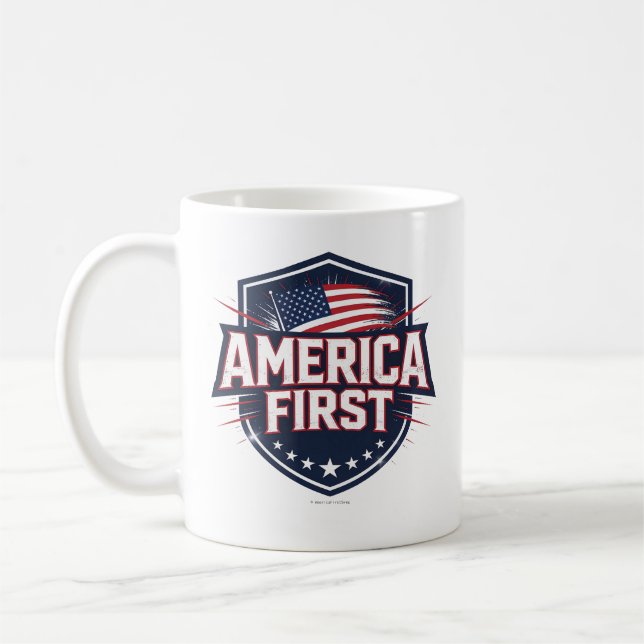 De Café América Primeiro - Caneca (Esquerda)