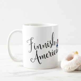 De Café Americano finlandês caneca entrelaçada dos
