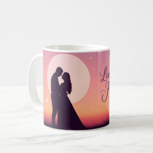 De Café Amo Você Para Sempre Caneca Romântica do Dia dos