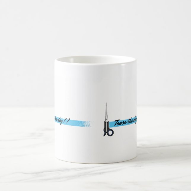 De Café Amole o dia! Caneca do presente para cabeleireiro (Centro)