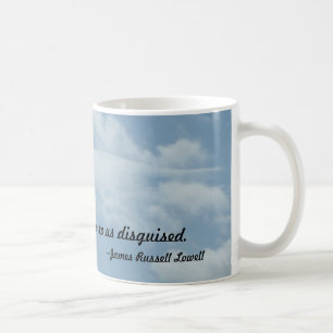 De Café Angel Wings nas nuvens 15 oz. Caneca