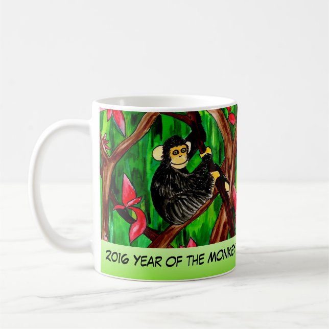 De Café Ano da caneca do macaco (Esquerda)