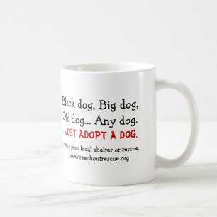 De Café Apenas adote uma caneca do cão (o lado direito)