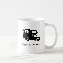 De Café Aprecie a viagem - caneca do campista do caminhão