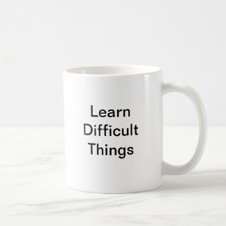 De Café Aprenda a caneca difícil das coisas
