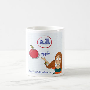 De Café Aprendendo A Caneca Do Alfabeto