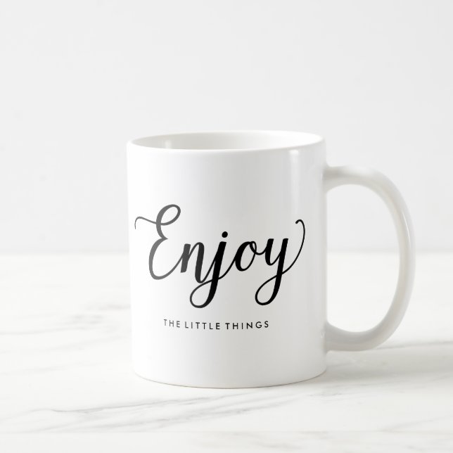 De Café Aproveite as Pequenas Coisas | Caneca (Direita)