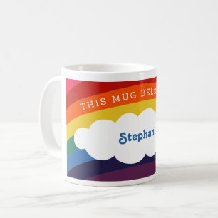 De Café Arco-Íris Retroativo   Esta Caneca Pertence A: Nom