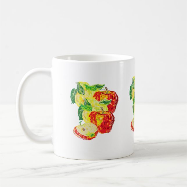 De Café .art Caneca : Peras & Maçãs  (Esquerda)