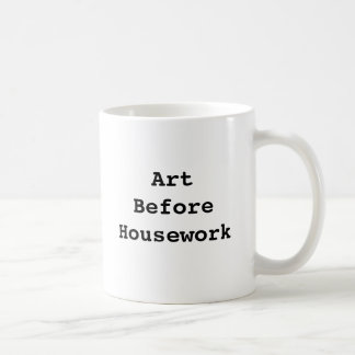 De Café Arte antes da caneca dos trabalhos domésticos