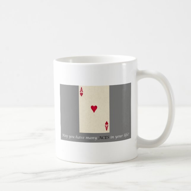 De Café ÁS da caneca dos CORAÇÕES (Direita)