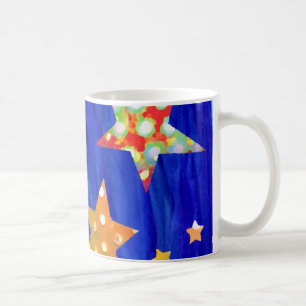 De Café As estrelas na caneca brilhante do céu