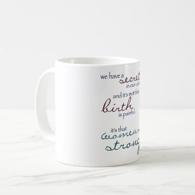De Café as mulheres são caneca forte (Frente Esquerda)