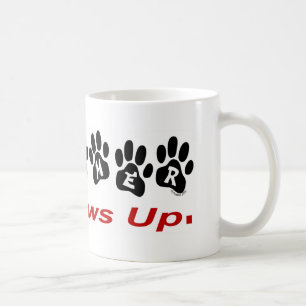 De Café As patas do Groomer 4 levantam a caneca