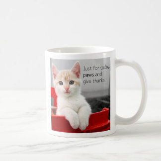 De Café As patas e dão a obrigados a caneca