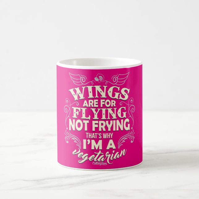 De Café Asas para voar, não fritando! Caneca (Centro)