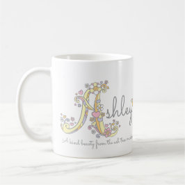 De Café Ashley Letter Um nome que significa caneca monogra