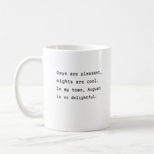 De Café augura caneca tipografia poética legal noites poét
