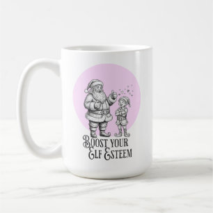 De Café Aumente a autoestima do seu elfo caneca engraçada