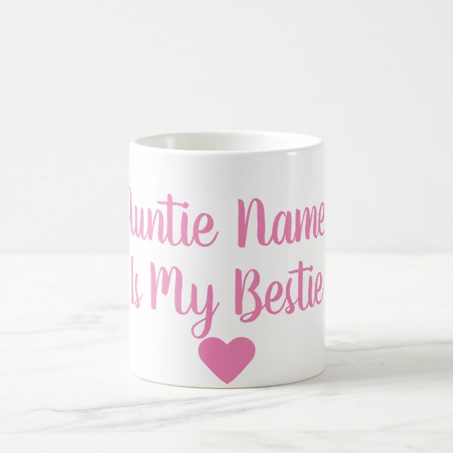 De Café Auntie feito sob encomenda Ser Meu Bestie Caneca (Centro)