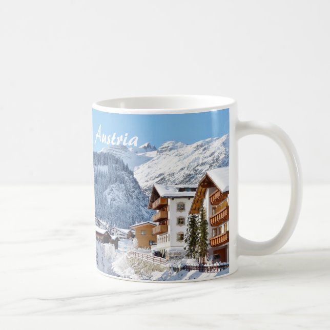 De Café Áustria, Lech am Arlberg - caneca da lembrança (Direita)