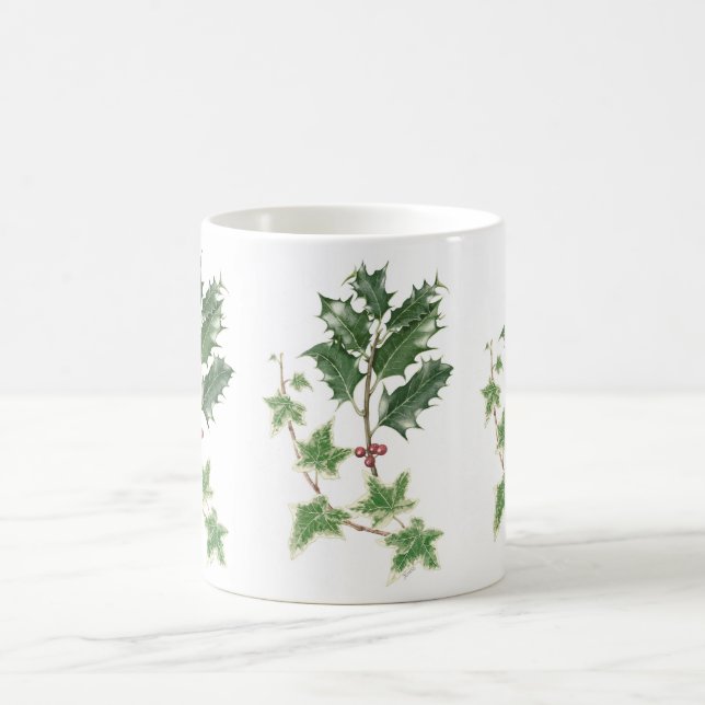 De Café Azevinho do Natal & caneca botânicos da hera (Centro)