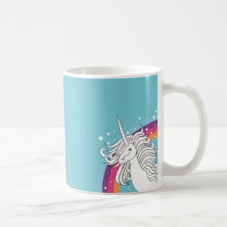 DE CAFÉ AZUL DA CANECA DO UNICÓRNIO