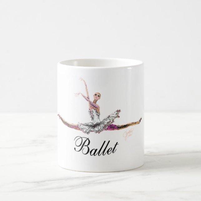 De Café Balé Jete grandioso com a caneca do "balé" (Centro)