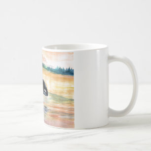 De Café Baleia Saltando Orca White 325 ml Clássica Caneca 