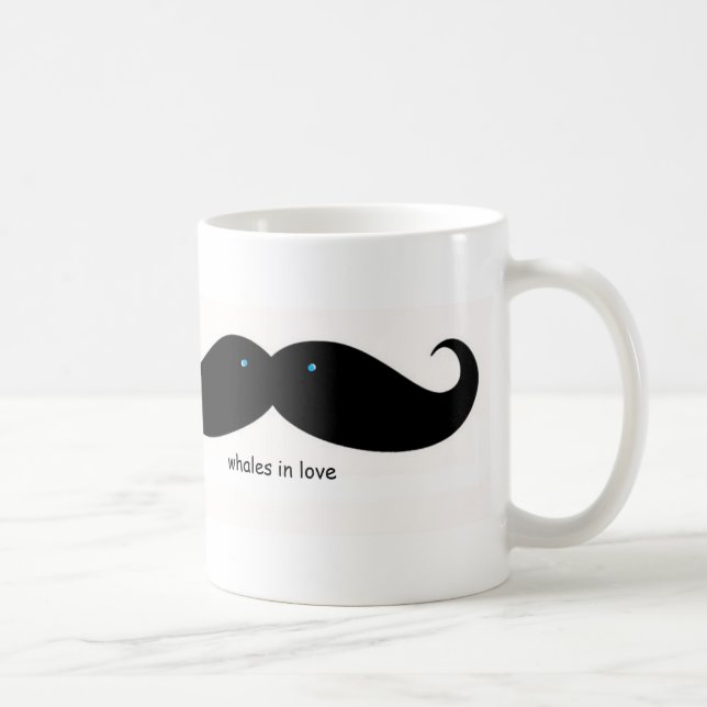 De Café BALEIAS engraçadas da caneca no AMOR (Direita)