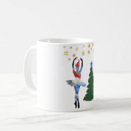 De Café Ballerina, Ano Novo, 325 ml Clássico, Caneca Branc