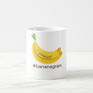 De Café #bananagram eu doei a caneca