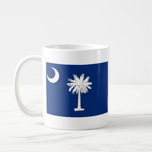 De Café Bandeira do Carolinian sul + Caneca do mapa (Esquerda)