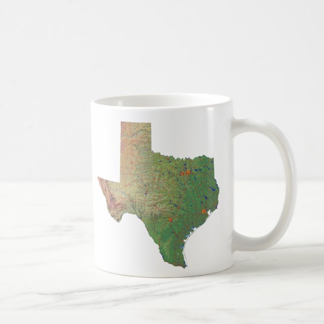 De Café Bandeira do Texan + Caneca do mapa (Direita)