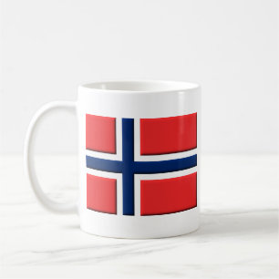 De Café Bandeira Norueguesa Caneca Norsk