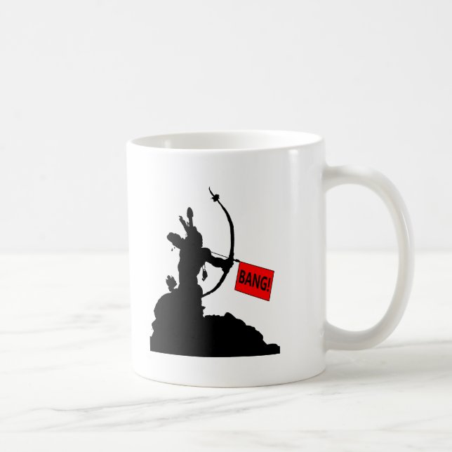 De Café "BANG!" Caneca Divertida Flecha (Direita)