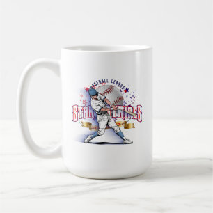 De Café Baseball Stars & Stripes #15 Caneca Clássica