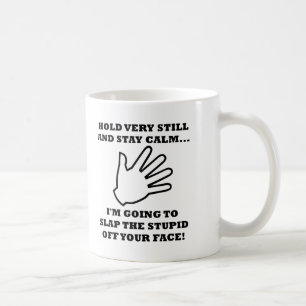 De Café Bata a Estupidez Fora Caneca Divertida