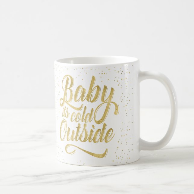 De Café Bebê é caneca exterior fria com neve (Direita)