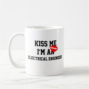 De Café Beije Me Sou Um Engenheiro Elétrico Caneca