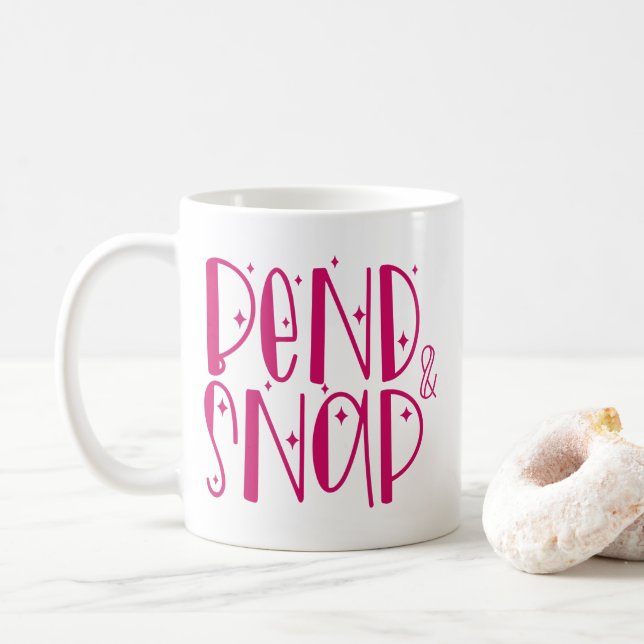 De Café "Bend & Snap." Caneca (Com Donut)